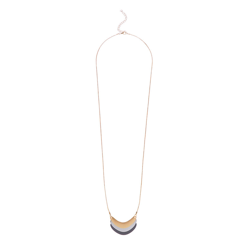 Layered Crescent Necklace  