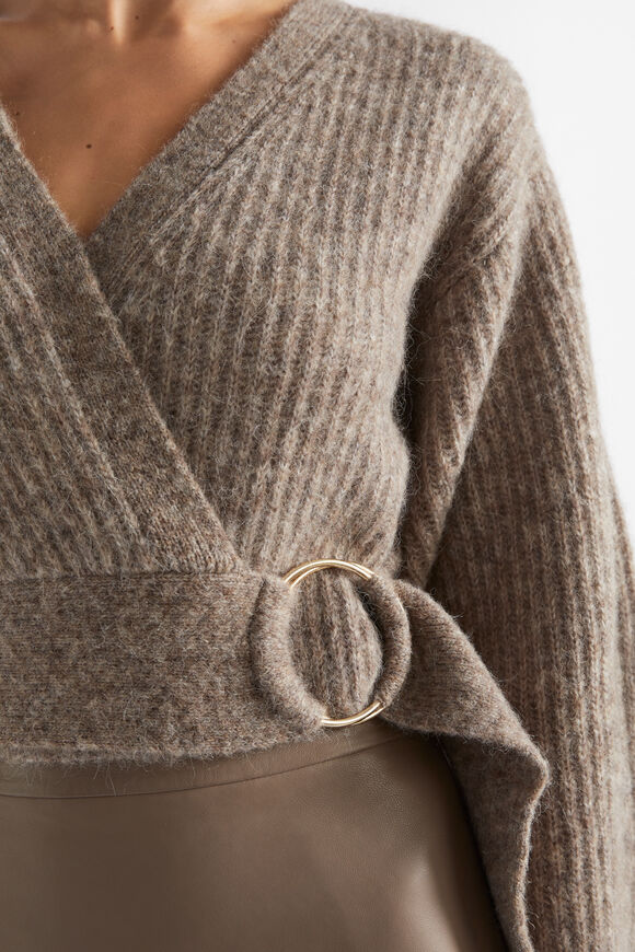 Wrap Front Sweater  Hazel Marle  hi-res