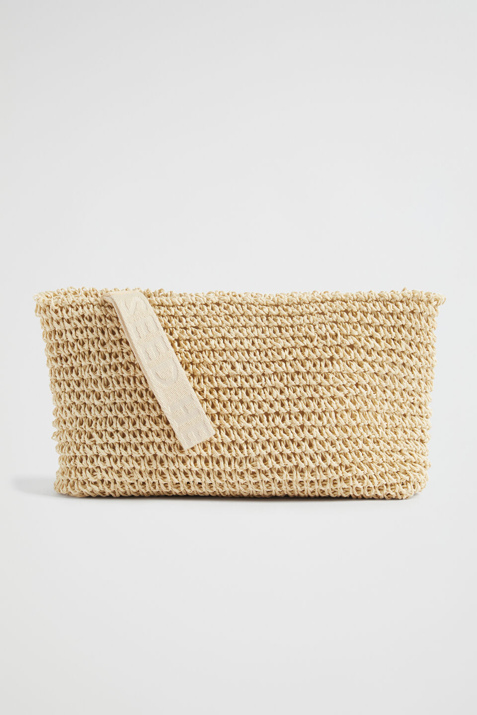 Logo Straw Pouch  Natural
