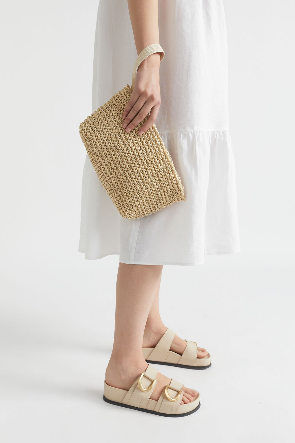 Logo Straw Pouch  Natural