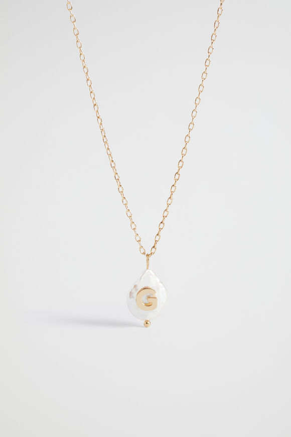 Pearl Alphabet Necklace  G  hi-res