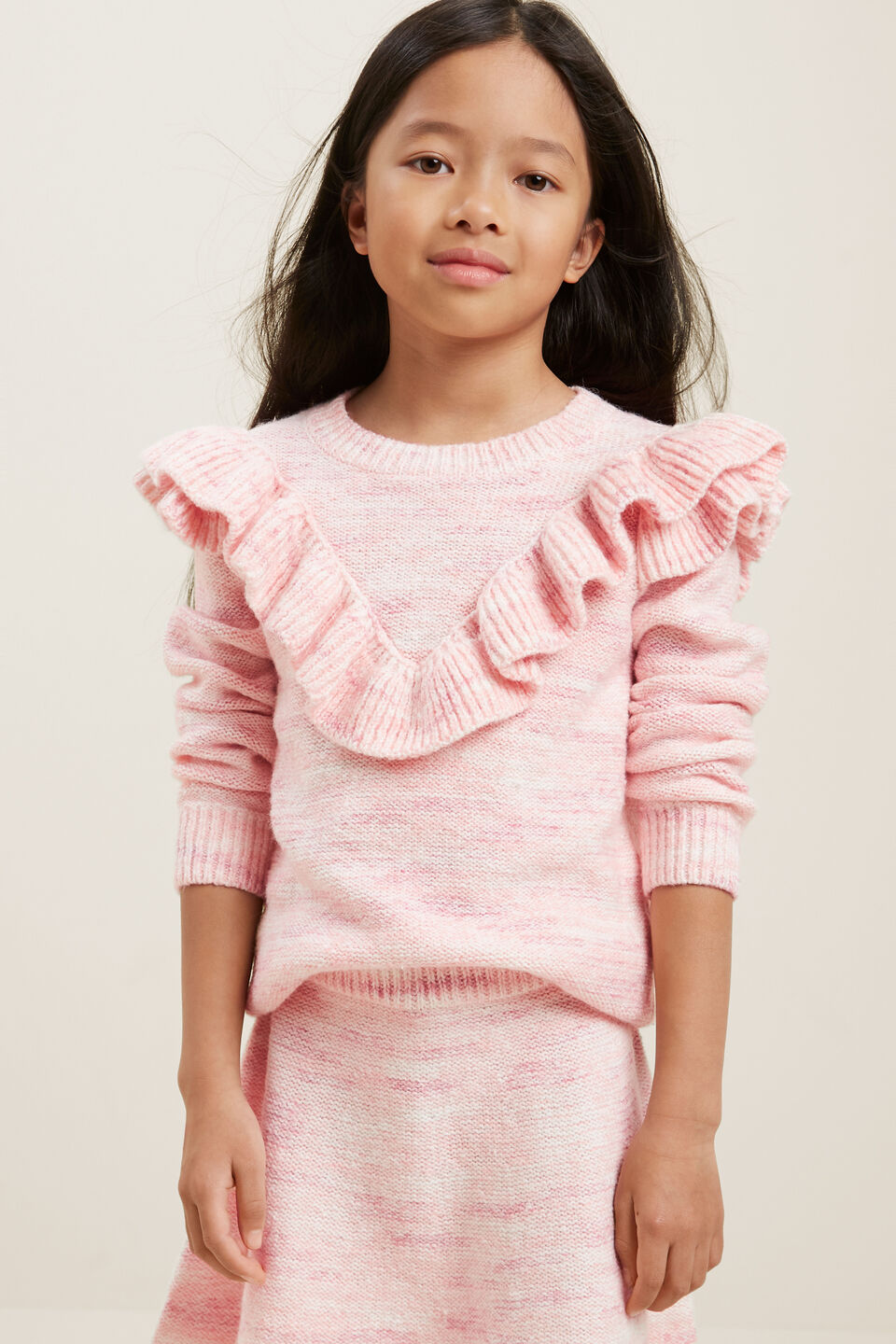 Frill Knit  Berry