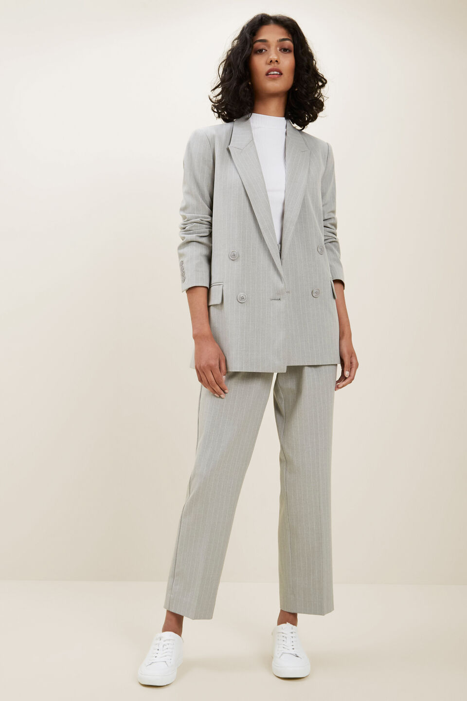 Pinstripe Suit Pant  Grey Pinstripe