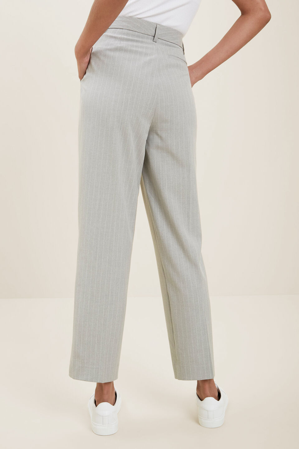 Pinstripe Suit Pant  Grey Pinstripe