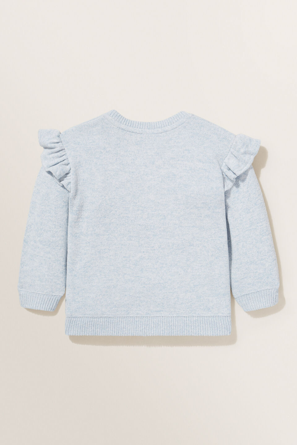 Brushed Marle Sweater  Baby Blue Marle