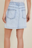 Denim Paperbag Mini Skirt  Sky Blue Rinse  hi-res