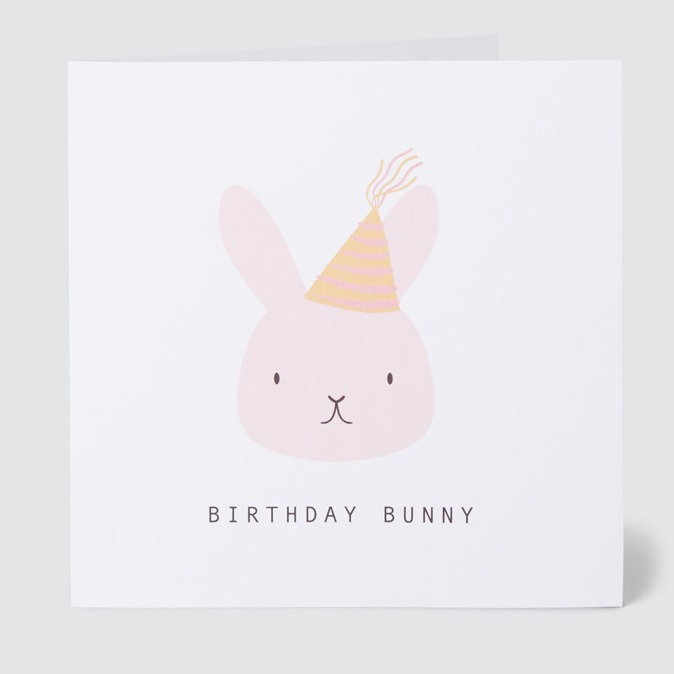 Large Bunny Birthday Card  