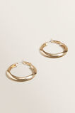Thick Gold Hoops  9  hi-res