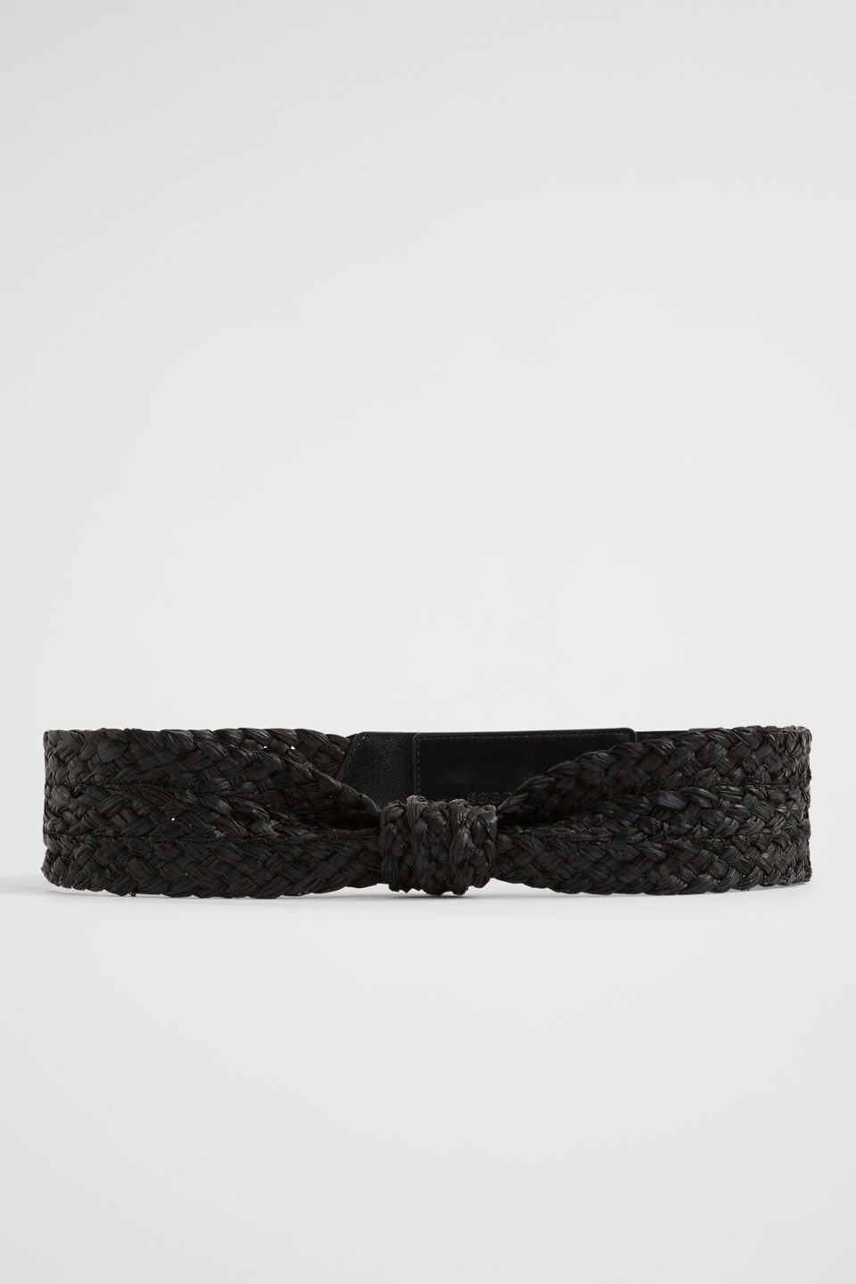 Textured Knot Belt  Black