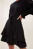 Ruffle Mini Dress  Black  hi-res