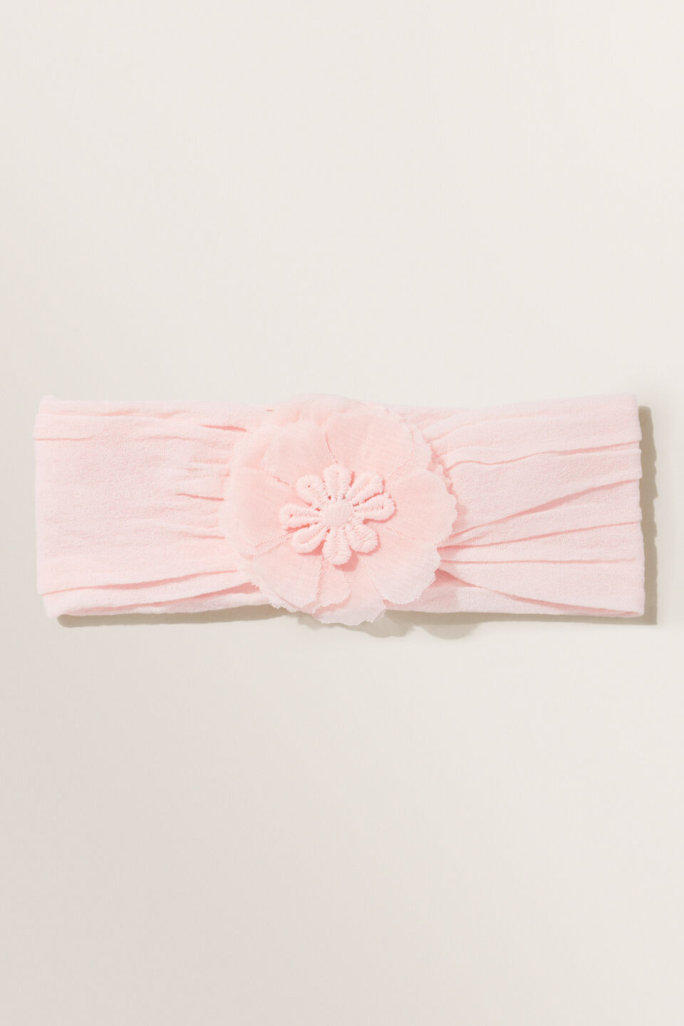 Soft Flower Headband  Dusty Rose