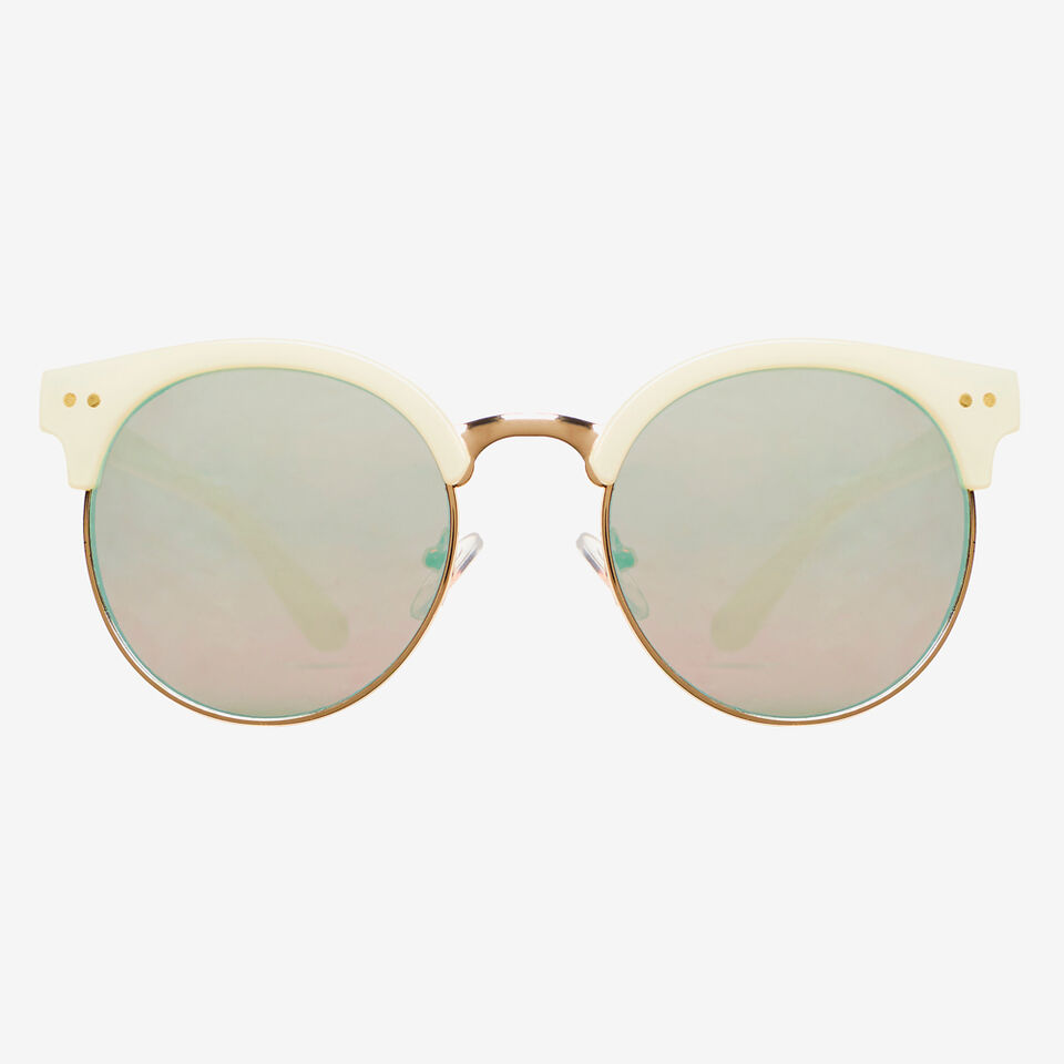Round White Sunglasses  1