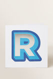 Large Blue Letter Card  R  hi-res