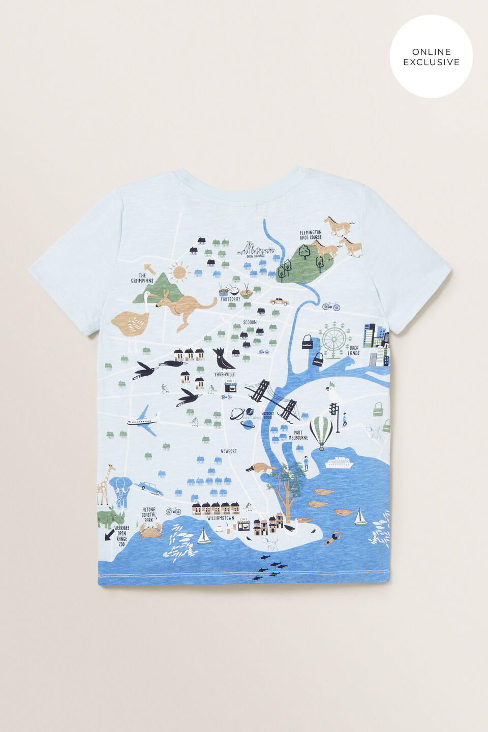 Melbourne Map Tee  