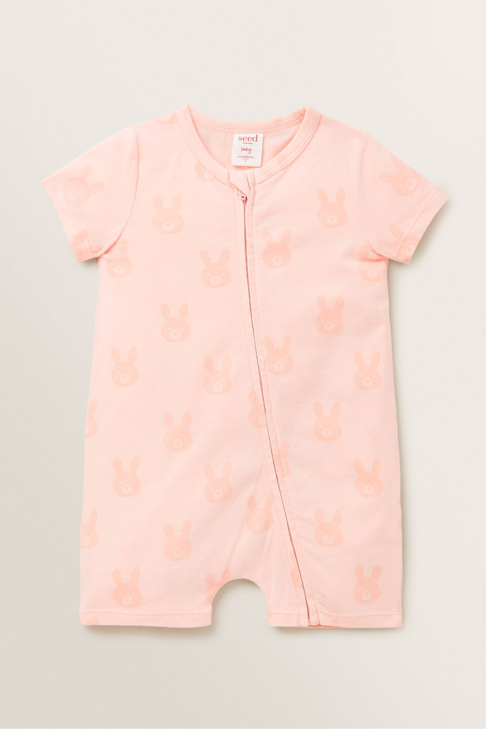Bunny Zipsuit  Pretty Pink