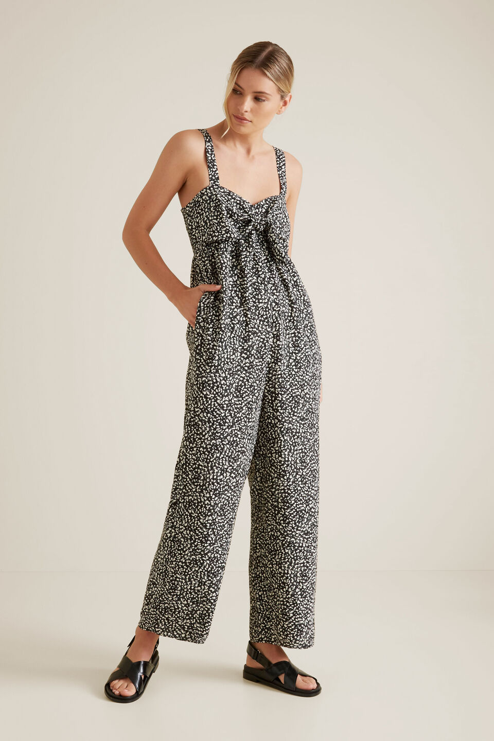 Bow Front Animal Jumpsuit  