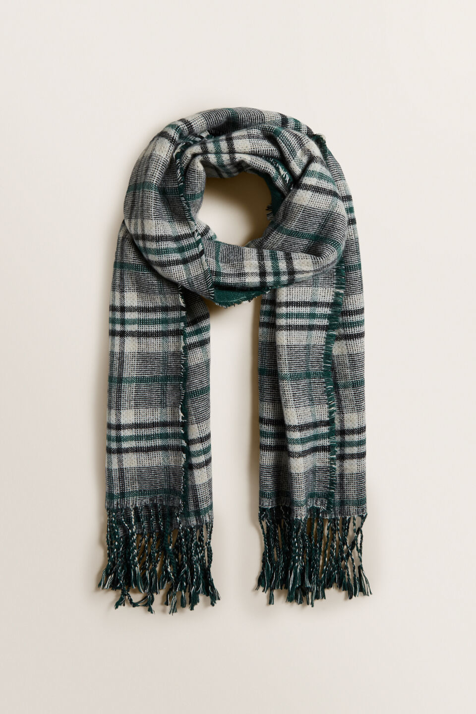 Reversible Check Scarf  