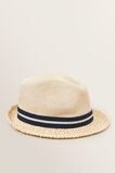 Woven Trilby Hat    hi-res