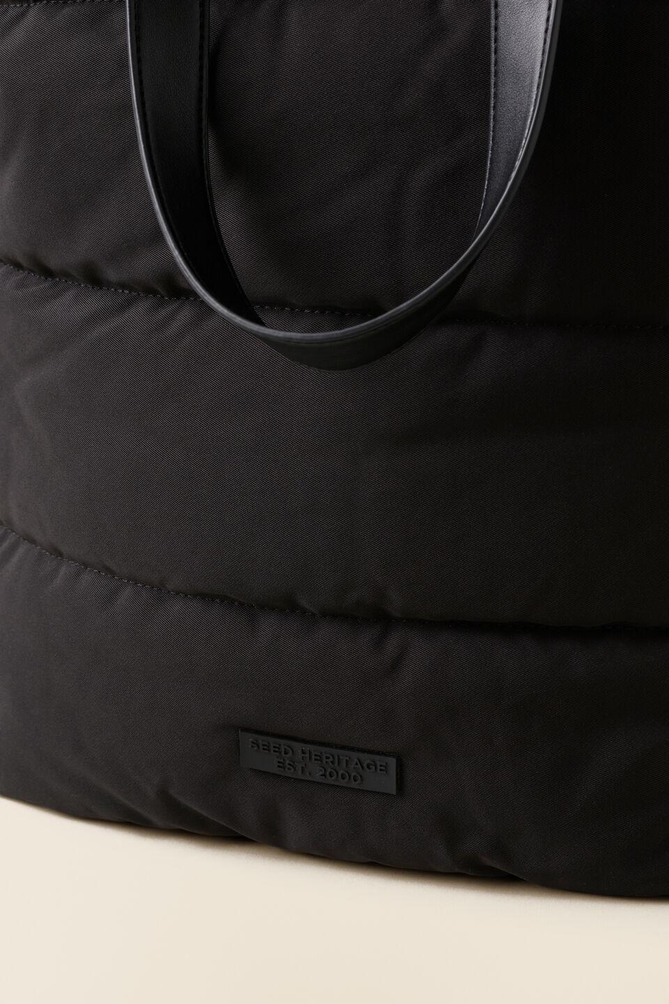 Quilted Leisure Tote  Black