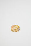 Woven Link Ring  Gold  hi-res