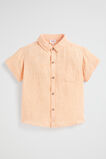 Boxy Linen Shirt  Tangelo  hi-res