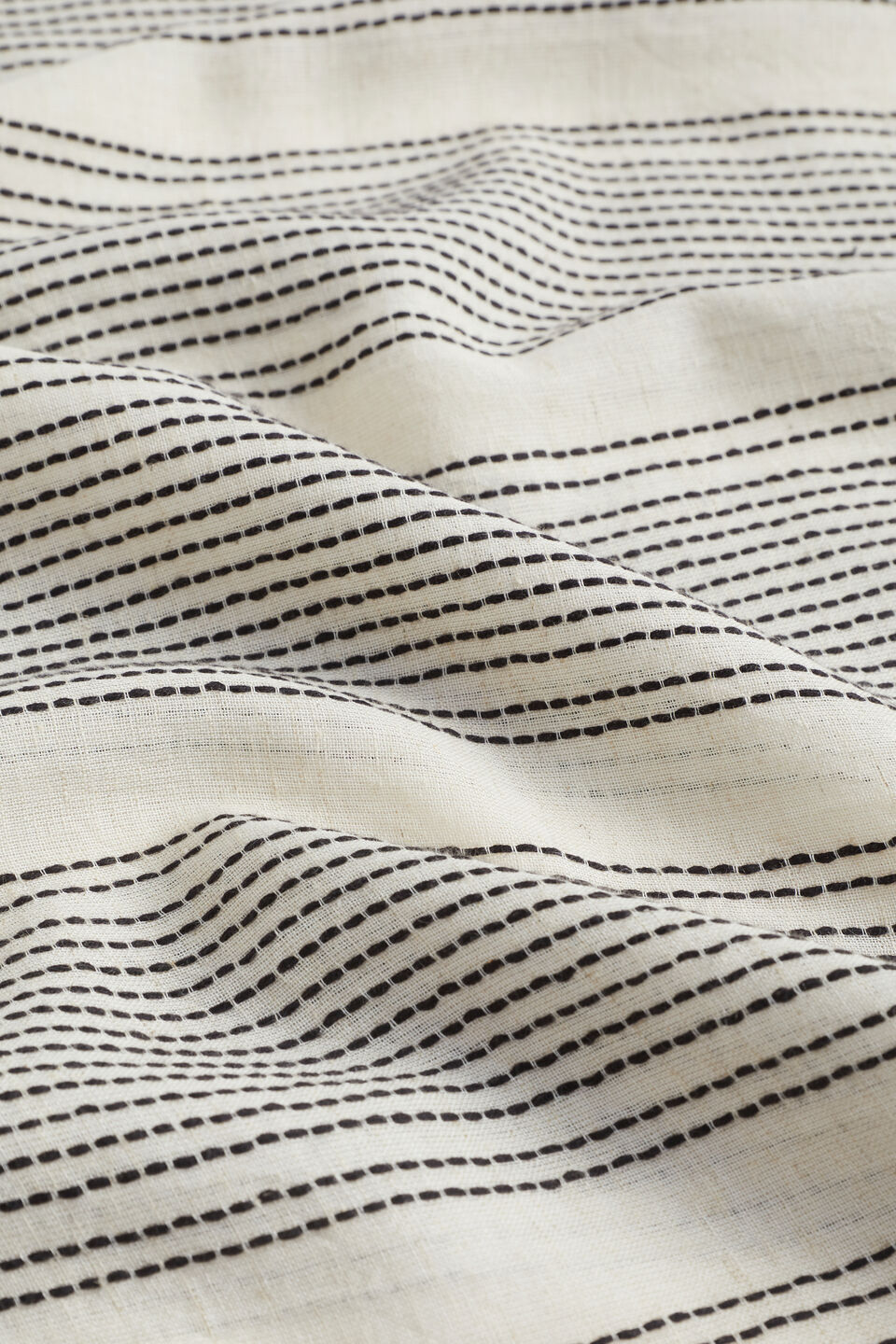 Textured Stripe Kaftan  Black Stripe