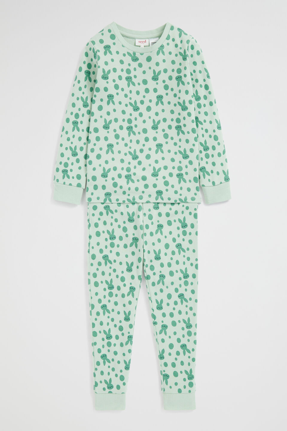 Spotted Bunny Pyjama  Sage