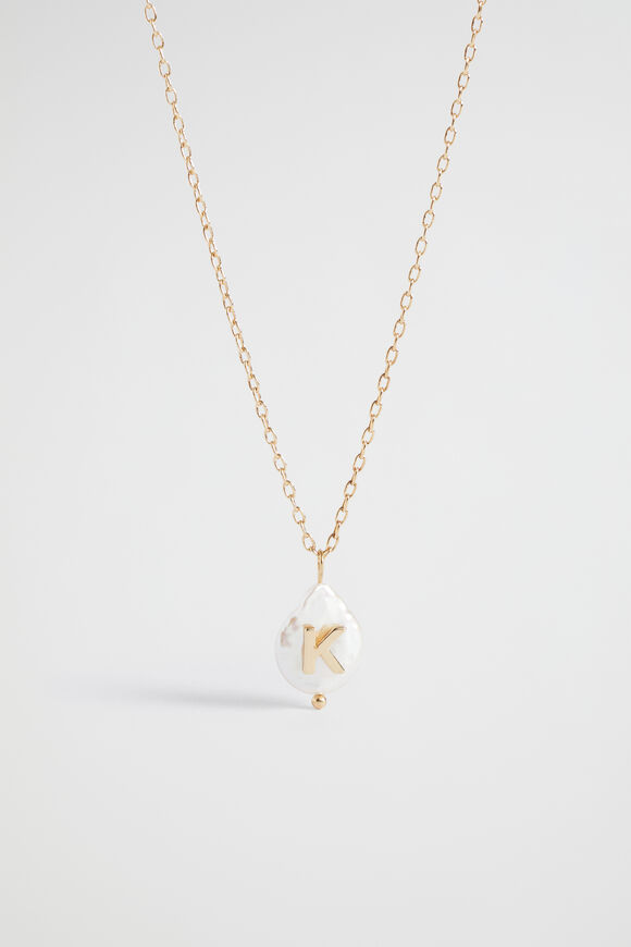 Pearl Alphabet Necklace  K  hi-res