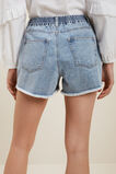 Elastic Waist Denim Short  Vintage Denim  hi-res