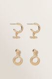 Metail Earring Pack  Gold  hi-res