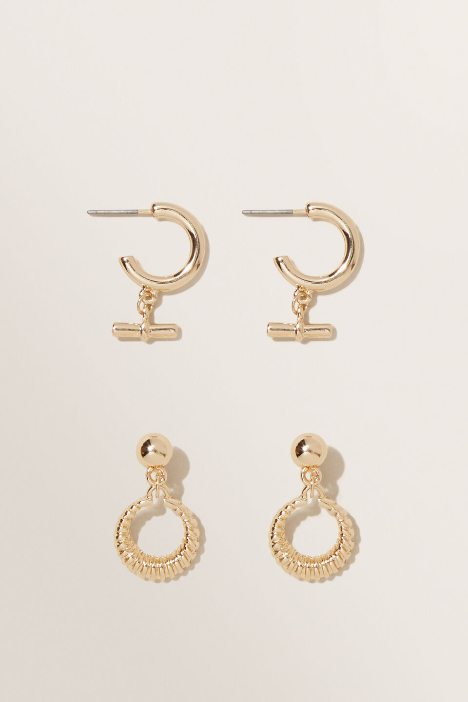 Metail Earring Pack  Gold
