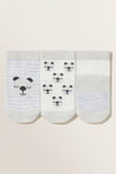 Bear Socks  Grey  hi-res