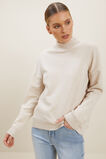Roll Neck Relaxed Sweater  Neutral Blush Marle  hi-res