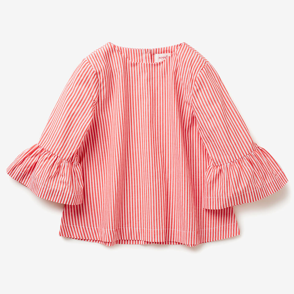 Frill Stripe Top  