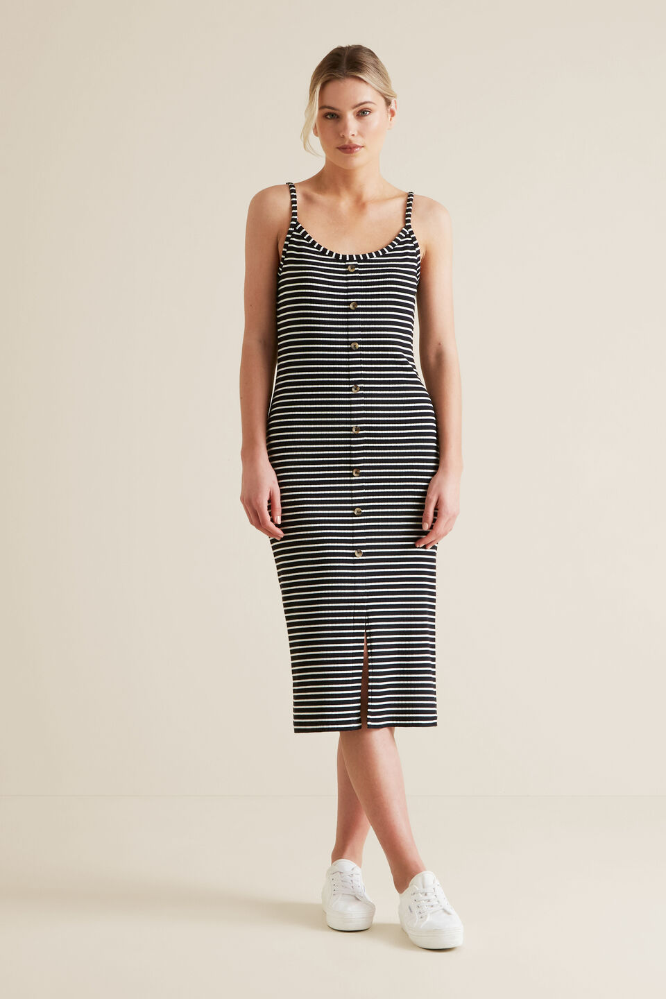 Ribbed Tank Dress  