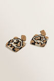Beaded Leopard Earring    hi-res
