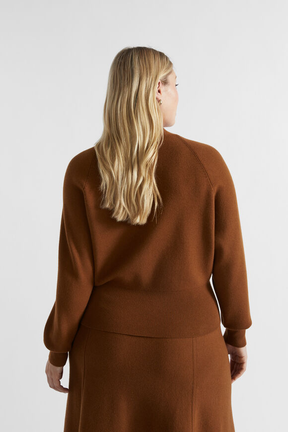 Relaxed Knit Cardigan  Spice  hi-res