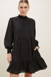 Gathered Mini Dress  Black  hi-res