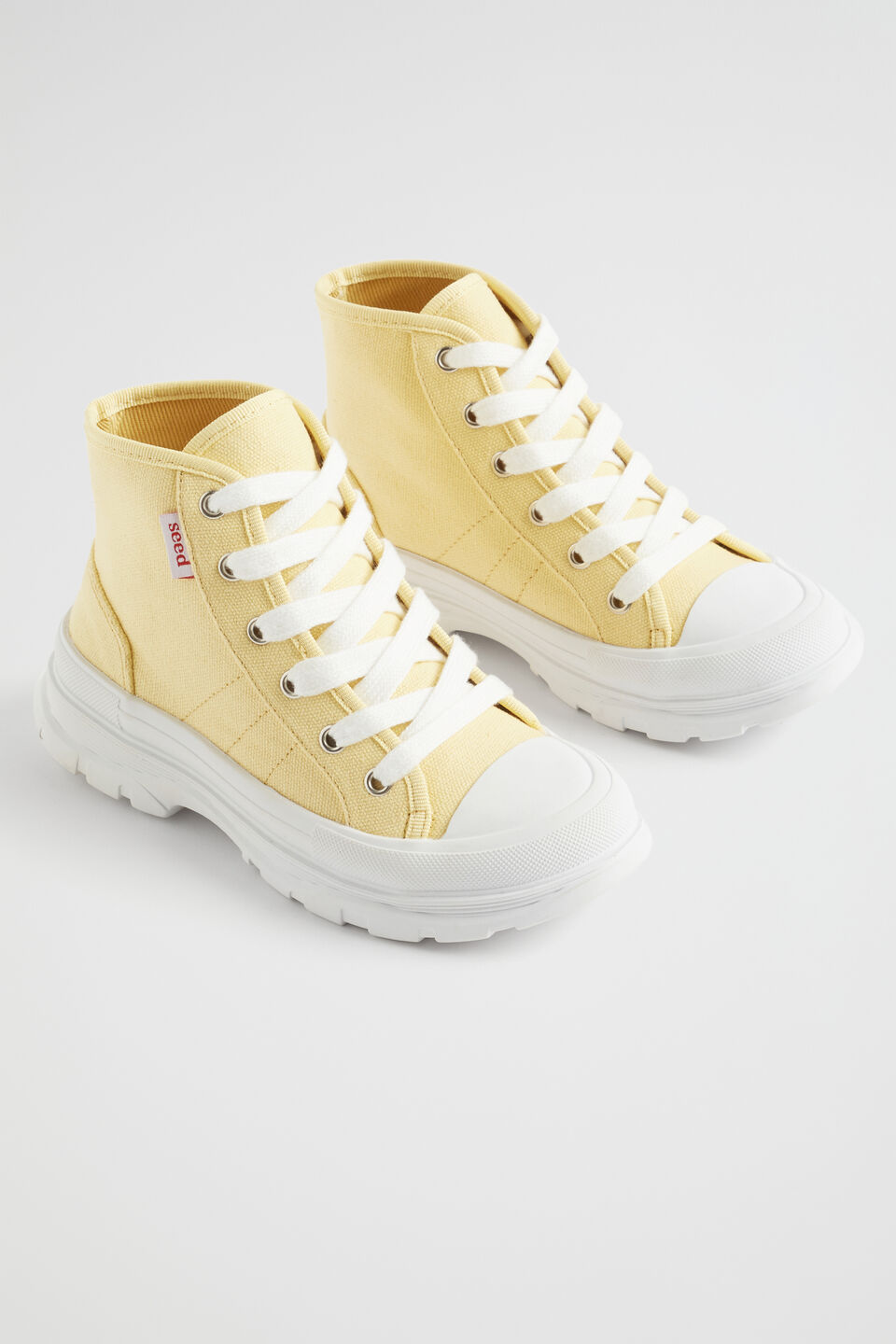 Chunky Sole Canvas High-Top  Buttercup