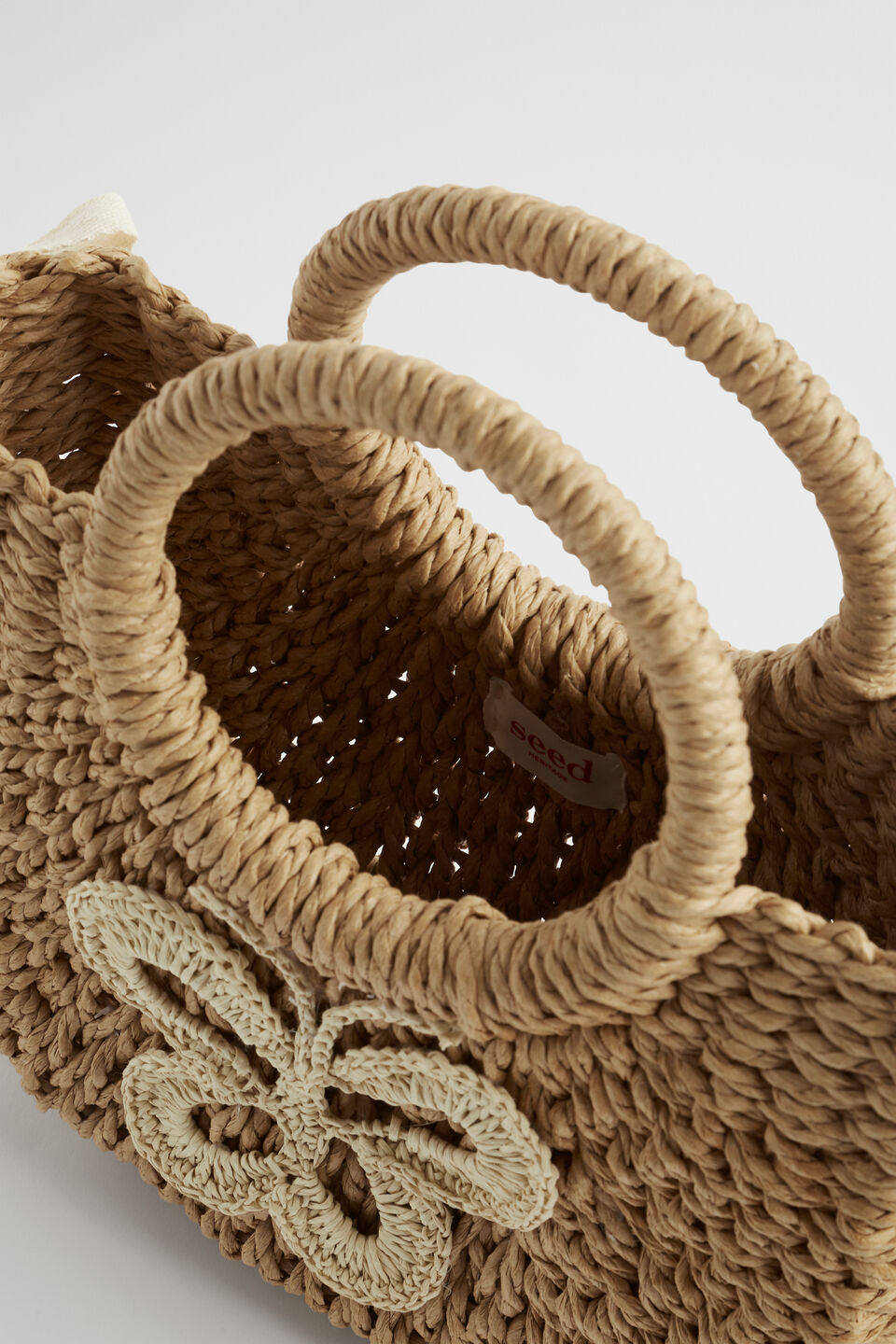 Butterfly Paper Straw Bag  Multi