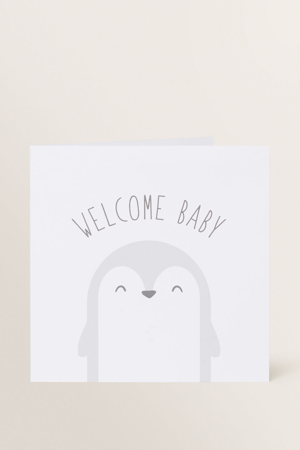 Large Penguin Baby Card  