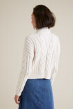 Cable Knit Zip Sweater    hi-res