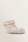 Knit Speckle Booties    hi-res