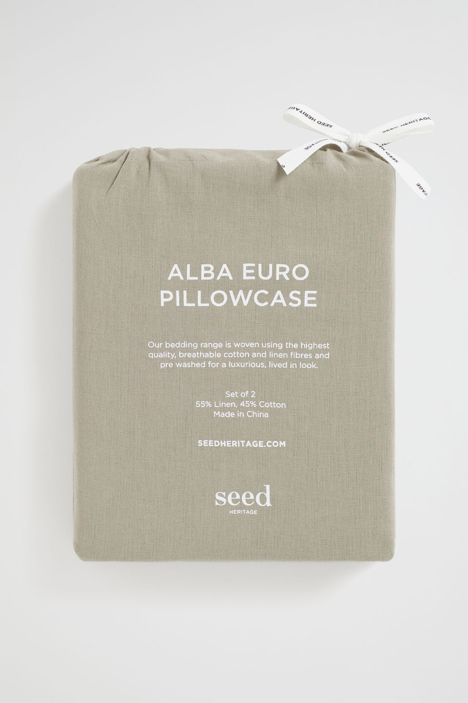 Alba Euro Pillowcase  Olive