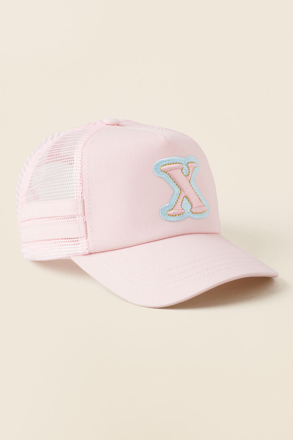 Embroidered Initial Cap  X
