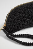Crochet Rope Pouch  Black  hi-res