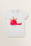 Helicopter Tee  Cloudy Marle  hi-res