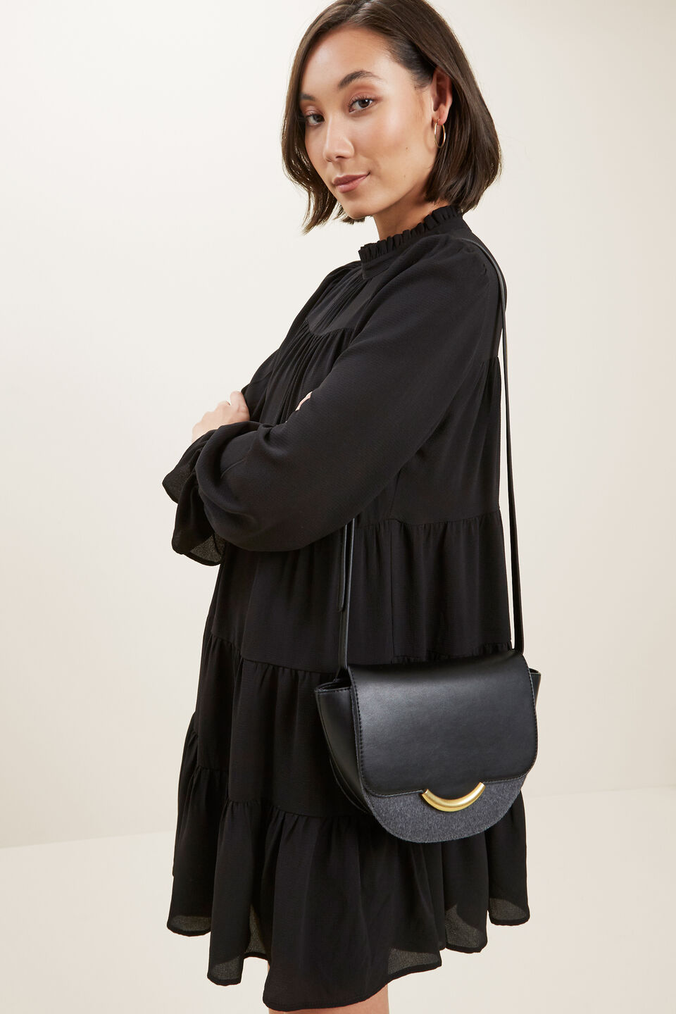 Olivia Shoulder Bag  Black