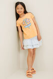 Chenille Flower Tee  Apricot  hi-res