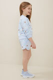 Embroidered Floral Shorts  Baby Blue  hi-res